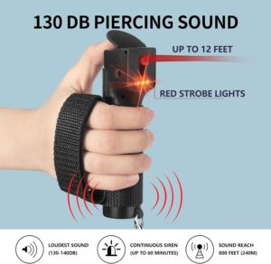 3-in-1 Pepper Spray Self Defence Personal Alarm Set for Women.