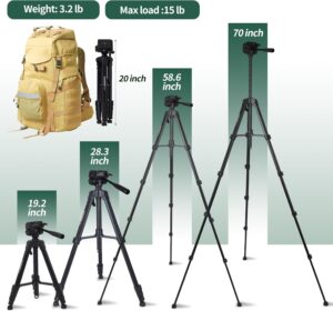 DAPENG Spotting Scope Tripod,Shooting Hunting Rest V Yoke Stand with Travel Bag and Phone Holder.