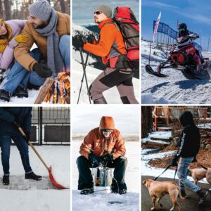 ihuan Winter Waterproof Ski Gloves Men Women.