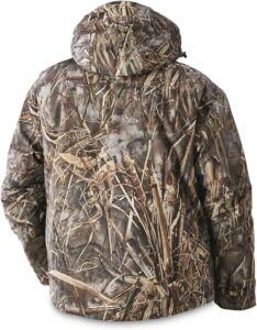 Guide Gear Men’s Waterfowl Hunting Camo Jacket Waterproof and Insulated Mossy Oak