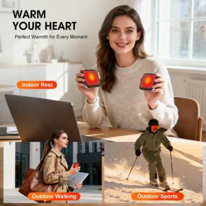 Hand Warmers Rechargeable 2 Pack - 6000mAh 3-Temp