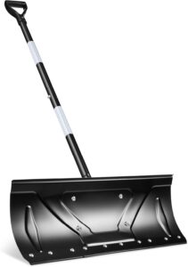 Best Choice Products 24in Galvanized Steel Blade Heavy-Duty Snow Pusher.