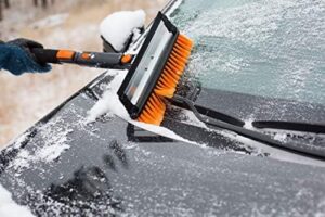 39" Extendable Snow Brush with Squeegee, Ice Scraper & Snow Shovel.