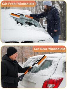 EcoNour 27" Aluminum Ice Scrapers for Car Windshield