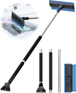 helloleiboo 2025 Extra Long 55.7" Ice Scrapers for Car Windshield Multi-Functional.