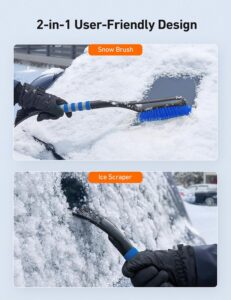 AstroAI 27" Snow Brush and Ice Scrapers for Car Windshield.