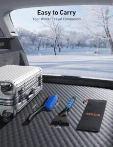 AstroAI 27" Snow Brush and Ice Scrapers for Car Windshield.