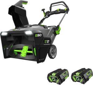 EGO POWER+ 21" Electric Snow Blower, Cordless, Includes (2) 56V 4.0Ah Batteries.