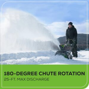 Greenworks 80V (75+ Compatible Tools) 20” Brushless Cordless Snow Blower.