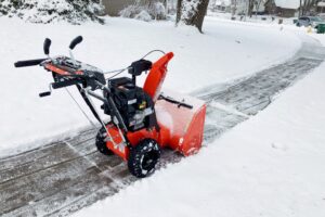 PowerSmart 24-Inch Self-Propelled Two-Stage Gas Snow Blower with 208cc B&S Engine.