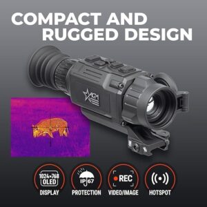 AGM Global Vision Rattler V2 Thermal Imaging Scope for Hunting, High Resolution with High Sensitivity Thermal Optics, Waterproof