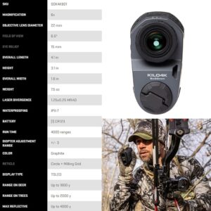 Sig Sauer KILO4K 6 x 22 mm Tactical Hunting Durable High Accuracy 4000 Yards.