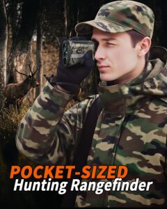 WOSPORTS Hunting Rangefinder, 1200-Yard/1500-Yard Range Finder for Hunter.
