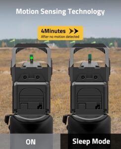 CVLIFE WolfCloak Motion Awake 2MOA Red/Green Dot Scope