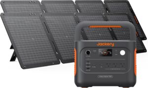 Jackery Solar Generator 1000 v2 with 2x100W Solar Panel