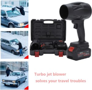 Turbo Jet Blower - Cordless Leaf Blower - Designed to be Lightweight and Portable for Easy Portability.