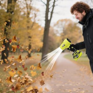 Turbo Jet Leaf Blower: Cordless Leaf Blower for Yard Leaves.