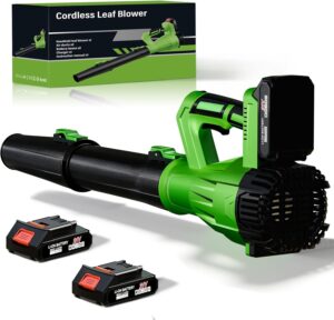 Cordless Leaf Blower 21V, 6-Speed High Power Electric Blower with 6.0Ah Battery.