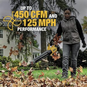 DEWALT 20V MAX* XR Leaf Blower, Cordless, Handheld, 125-MPH.