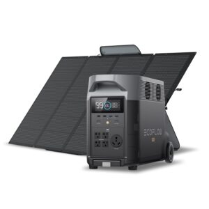 EF ECOFLOW Solar Generator 120V/3.6KWh DELTA Pro with 400W Portable Solar Panel