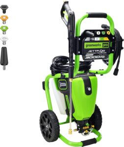 Greenworks Pro Brushless 3000 PSI (CSA Certified) 2.0 GPM Max / 1.1 GPM Electric