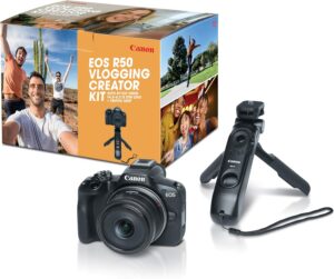 Canon EOS R50 Vlogging Creator Kit, Hybrid Mirrorless Camera