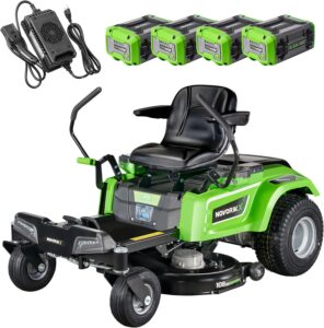 NovorikX 54V 42'' Cordless Electric Riding Lawn Mower