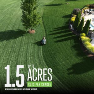 EGO Power+ Electric Riding Lawn Mower.