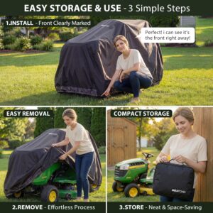 Riding Lawn Mower Cover for John Deere 100-X300 Series.