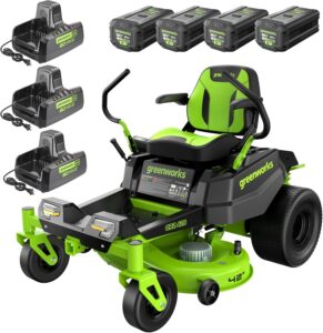 Greenworks 80V 42" Zero Turn Riding Lawn Mower.