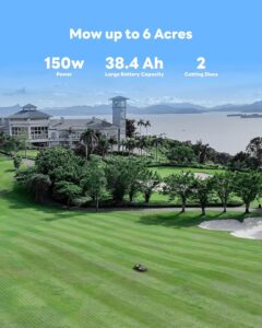 YARBO Robot Lawn Mower for Large Yard up to 6 Acres.