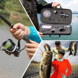 Sougayilang Fishing Rod Reel Combo with Telescopic Fishing Pole.