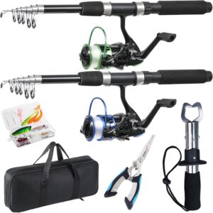Fishing Rod, 2PCS Telescopic Fishing Rod.