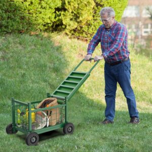 FLINTER Rolling Garden Work Seat with Wheels.