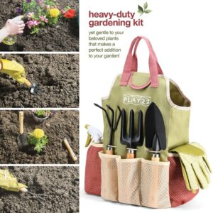 Gardening Tools Set of 10 - Complete Heavy Duty Garden Tools.