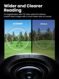 ACEGMET Golf Rangefinder with Ball to Pin & Slope - 1300 Yards Laser Range Finder.