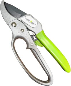 GARDEN GURU Professional Ratchet Pruning Shears Clippers.