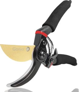 gonicc 8" Professional Premium Titanium Bypass Pruning Shears (GPPS-1003).