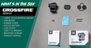 Vortex Optics Crossfire Gen II Green Dot Sight.
