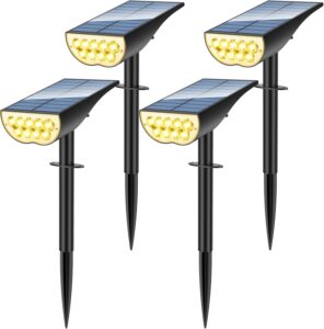 ZOOKKI Solar Lights Outdoor (Best for Large Coverage)