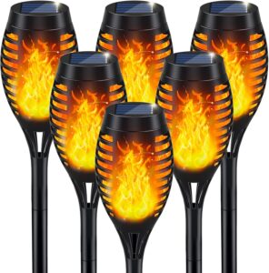 IkeeRuic Flickering Flame Solar Lights