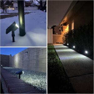 GKGG Solar Lights Outdoor Waterproof (76 LED, 4 Pack)