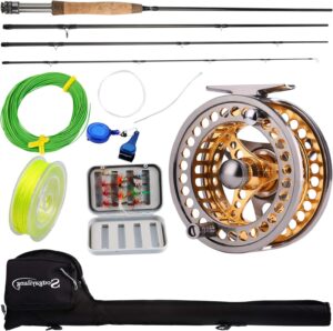 Sougayilang Fly Fishing Rod Reel Combos with Lightweight Portable.