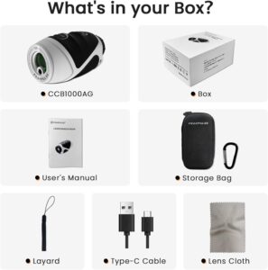 1200 Yards Mini Golf Range Finder for Golfer and Hunter Rangefinder.