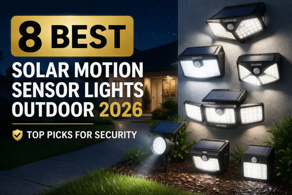 8 Best Solar Motion Sensor Lights Outdoor 2026 (Top Picks for Security)