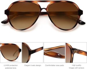 SOJOS Retro Polarized Sunglasses (SJ2202)