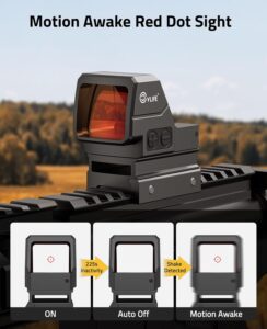 CVLIFE WildHawk Solar Auto Brightness Red Dot Sight