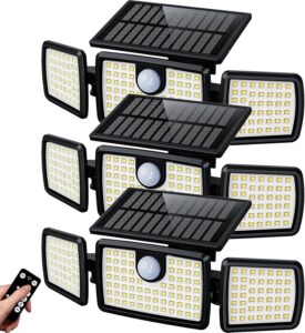 Generic 2500LM 3-Head Solar Flood Light