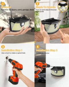 Aootek Solar Motion Sensor Lights (120 LED)