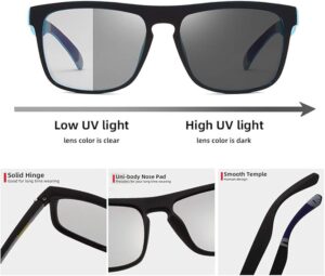 Unisex Photochromic Driving Sunglasses
